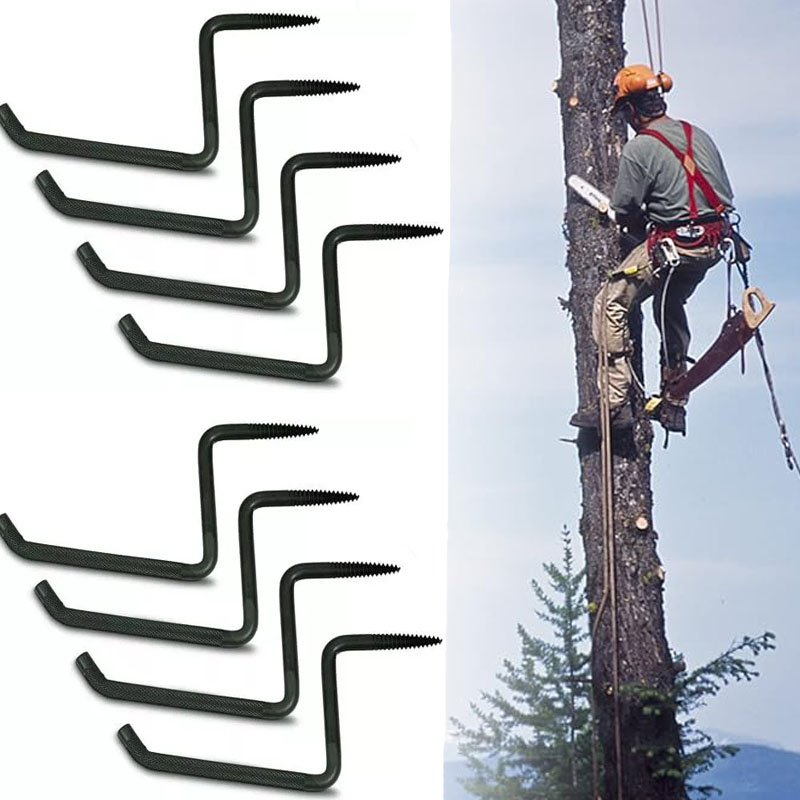 Tree Stand Ladder - ねじ込み式ツリーステップホルダー、登山用マウンテンツリースタンド、滑り止め、ローリングパターン、屋外ツール、最大705ポンド