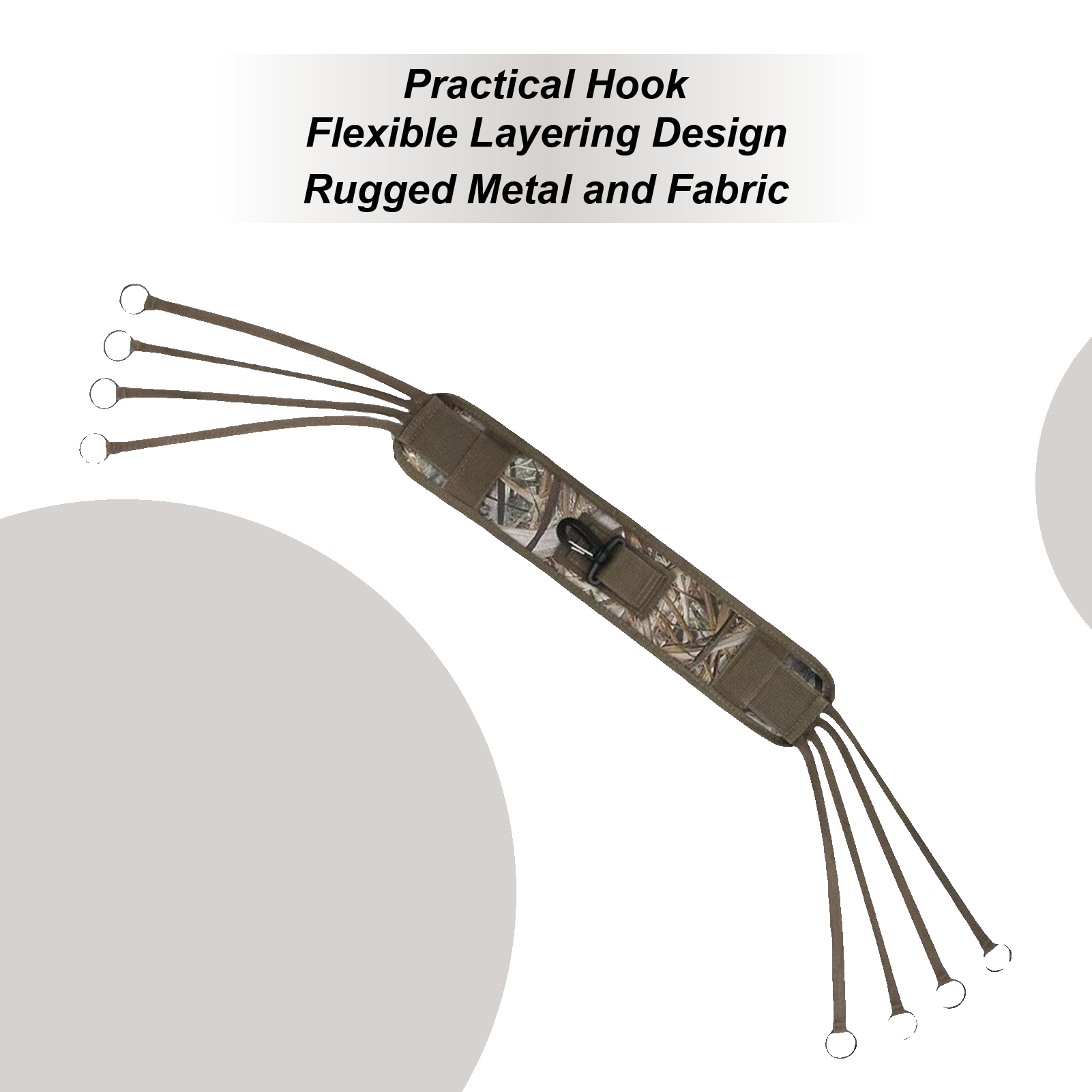 Wildman Hunting & Outdoor - ダックキャリア 滑り止めダックハンティングギア 8リング付き 軽量ペットハンティングストリンガー 野生鳥類ガチョウ水鳥キャンプ用