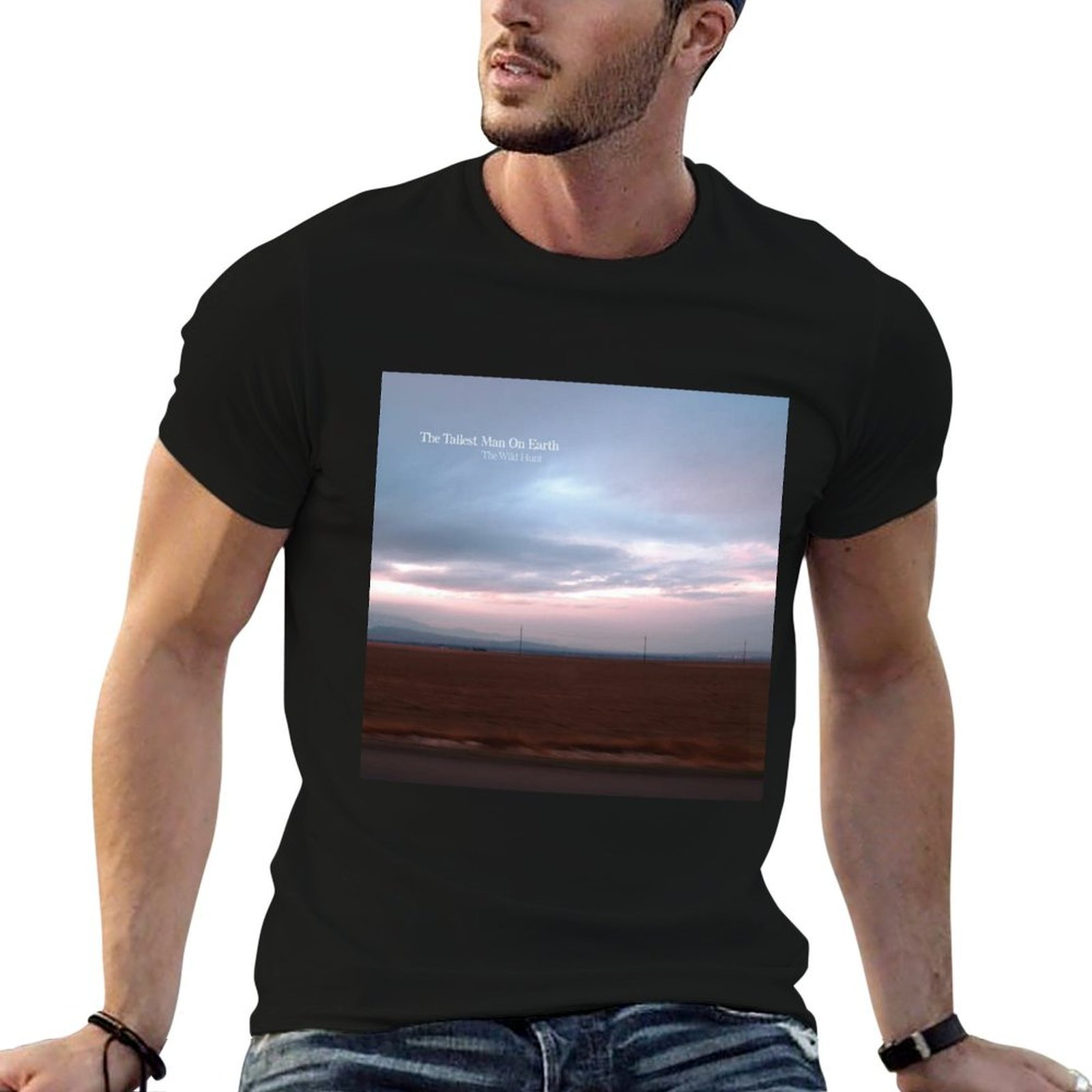 Wildman Hunting & Outdoor - 地球上で一番背の高い男 ザ・ワイルド・ハント Tシャツ 男性用Tシャツ コットン製 面白いTシャツ