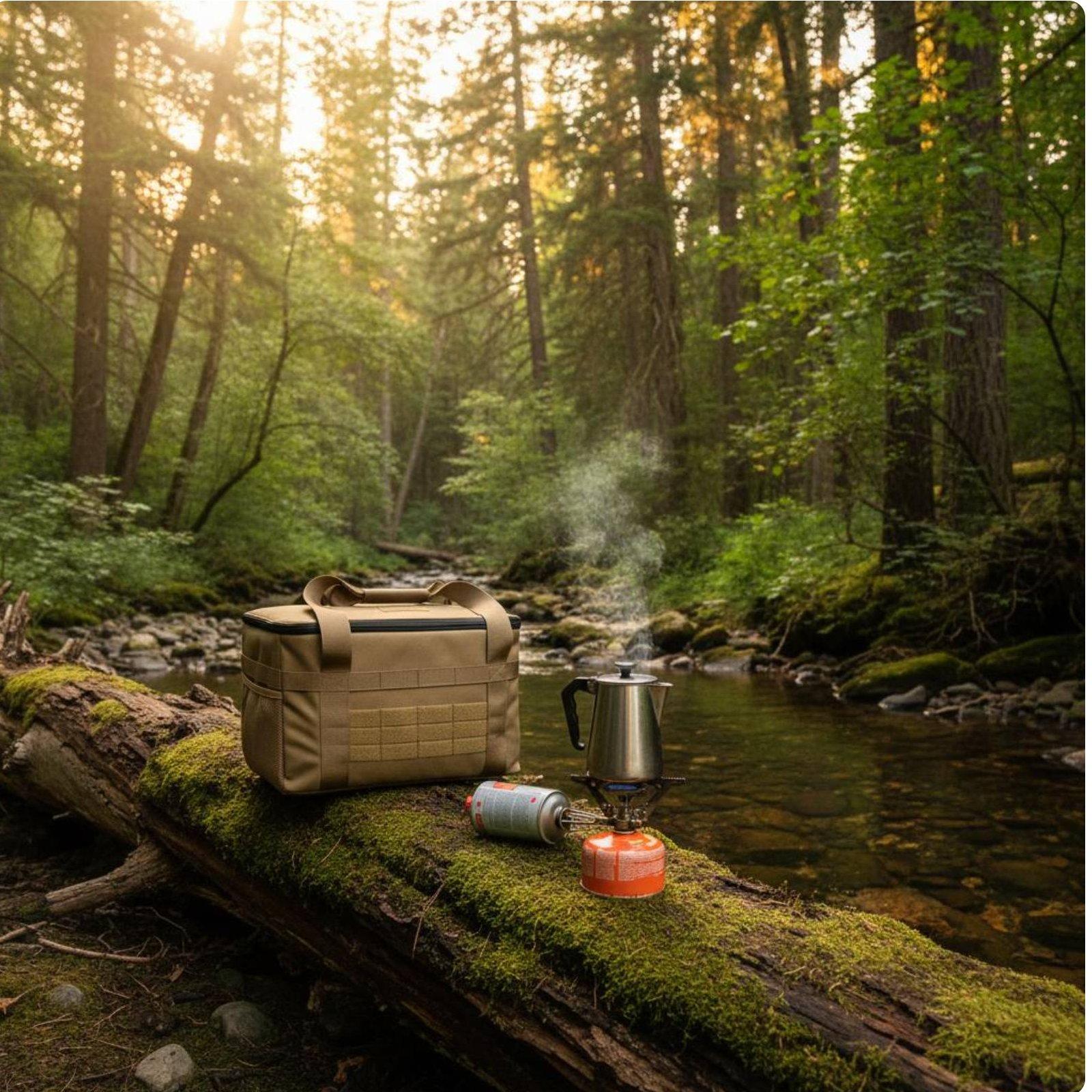 Outdoor Hunting Gear Store - 頑丈な屋外用収納ポーチ 調節可能な仕切り付き キャンプ用品キャリーバッグ ピクニック用品用オーガナイザー