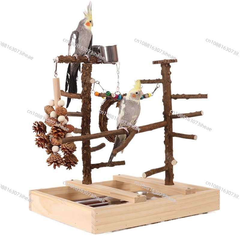 Tree Stand Ladder - 天然四川胡椒木製スタンド、ナッツを噛むための梯子、木の枝、オウムの鳥のおもちゃ、虎皮牡丹玄峰特殊玩具