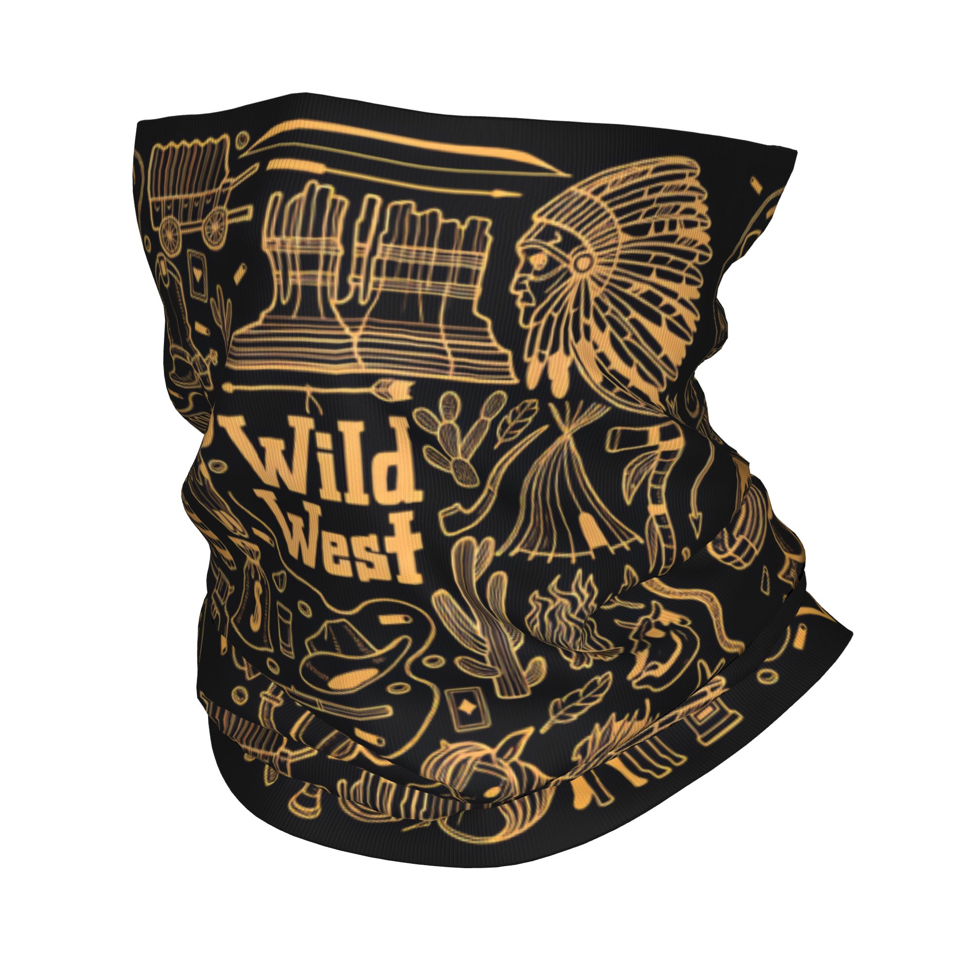 Wildman Hunting & Outdoor - アウトドアスポーツバラクラバワイルドウェストラインプリントサイクリングマスクソフト暖かい戦術マスク面白い狩猟釣り保護ネックゲイター