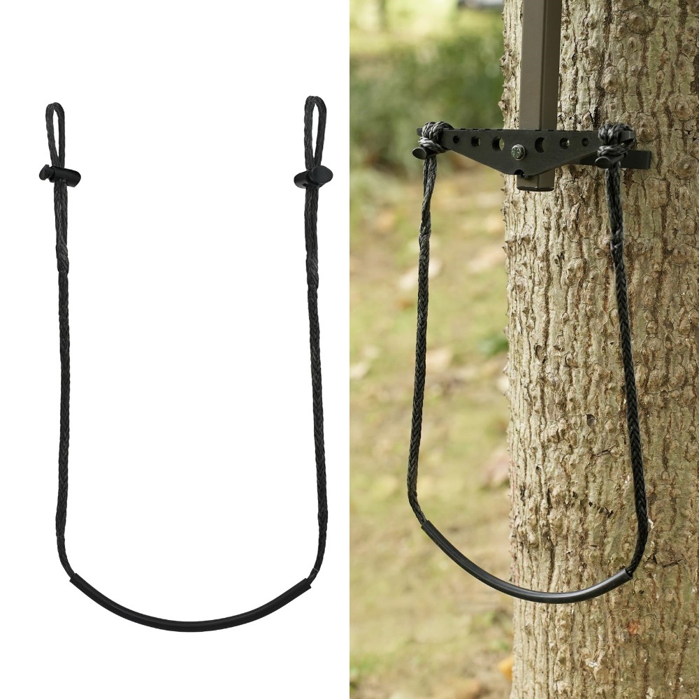 Tree Stand Ladder - 手織りポリエチレンロープはしご 耐摩耗性 強力な引張力 ルーズグリップ ツリーフレーム ハンティングはしご