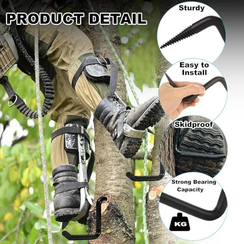 ねじ込み式ツリーステップホルダー、登山用マウンテンツリースタ - Tree Stand Ladder のレビューと価格