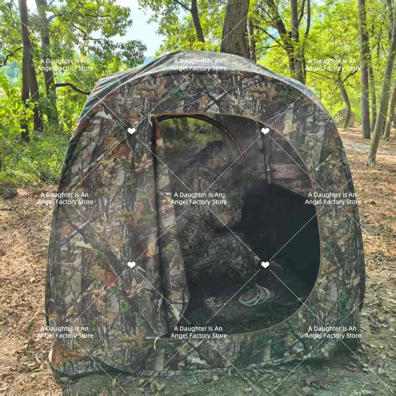 屋外キャンプ用迷彩柄バードウォッチングテント270 °    - Hunting And Camping In Forest のレビューと価格