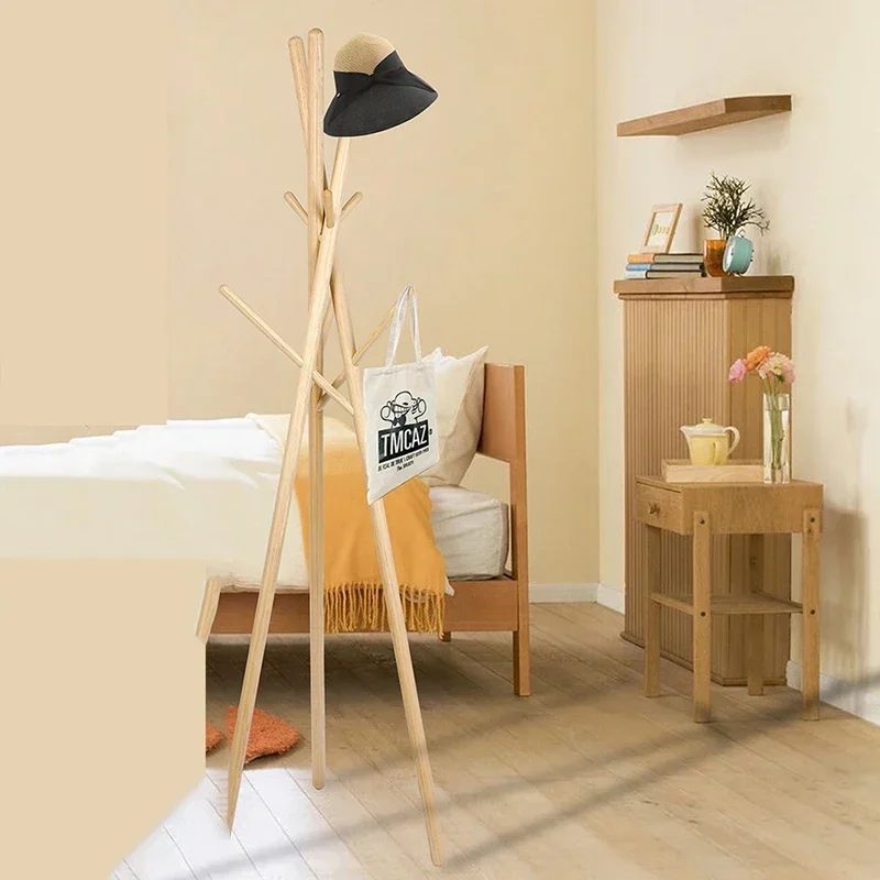 クリエイティブツリー洋服ラック床置きコーナー木製スカーフ洋服 - Tree Stand Ladder のレビューと価格