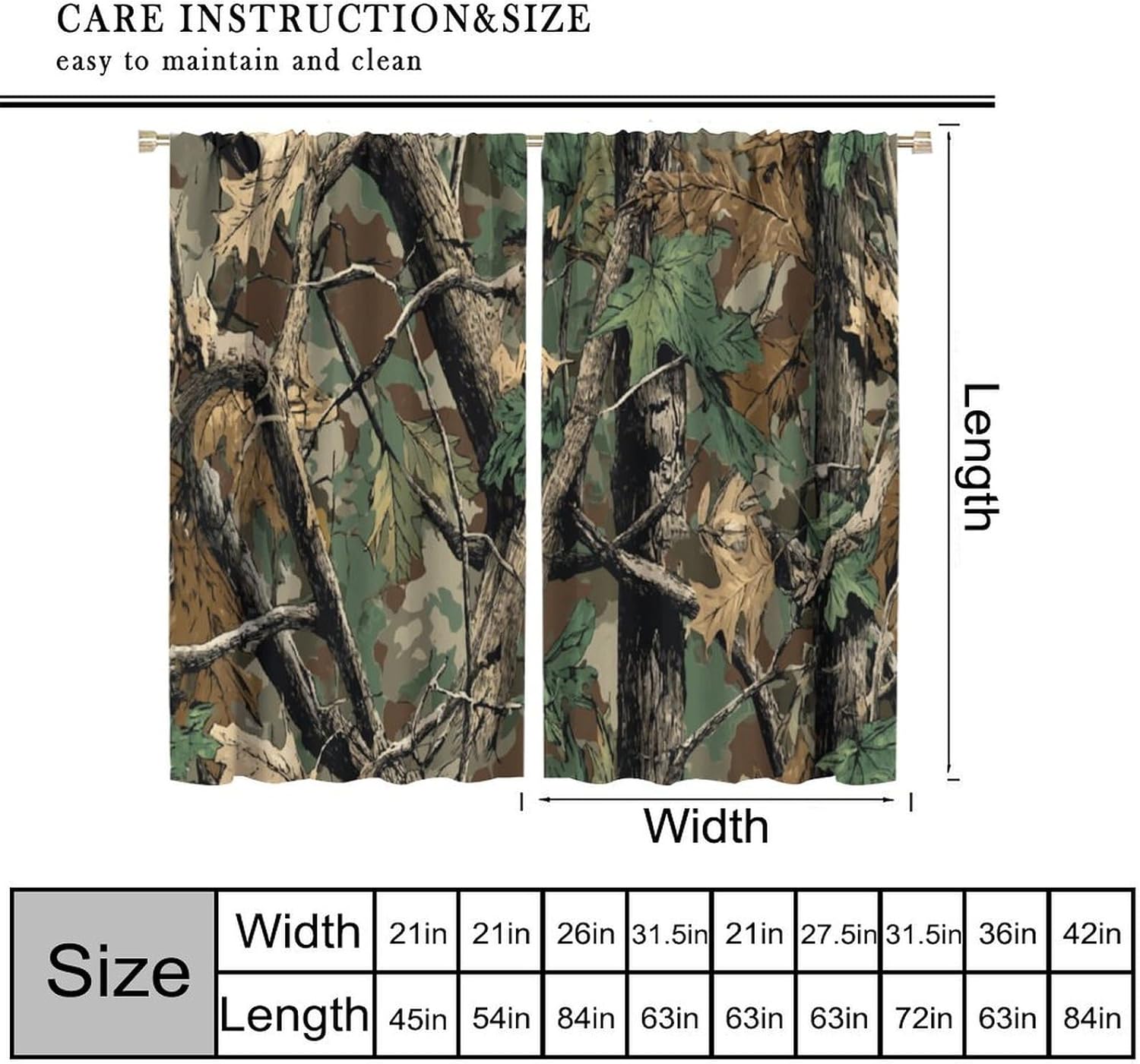 森林迷彩カーテン、森林迷彩オークの枝葉苔むしたハンティングロ - Hunting And Camping In Forest のレビューと価格