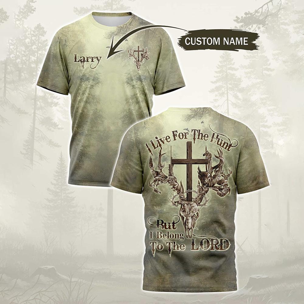 男性ヴィンテージ森林クマプリント Tシャツカスタム名ファッシ - Hunting And Camping In Forest のレビューと価格