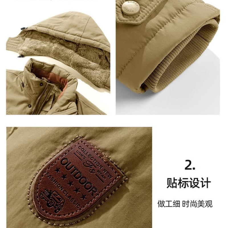 アウトドアハンティング用大型パッド入りジャケット メンズ 冬 - Outdoor Hunting Coat のレビューと価格