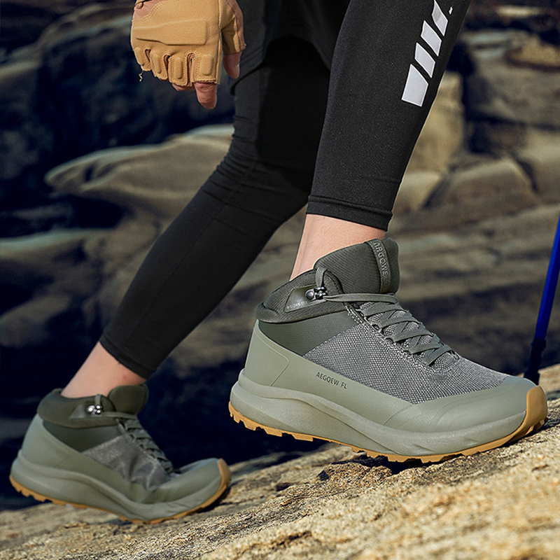 ハイトップハイキングシューズ男性高級ブランドアスレチックメッ - Hunting Outdoor Brands のレビューと価格