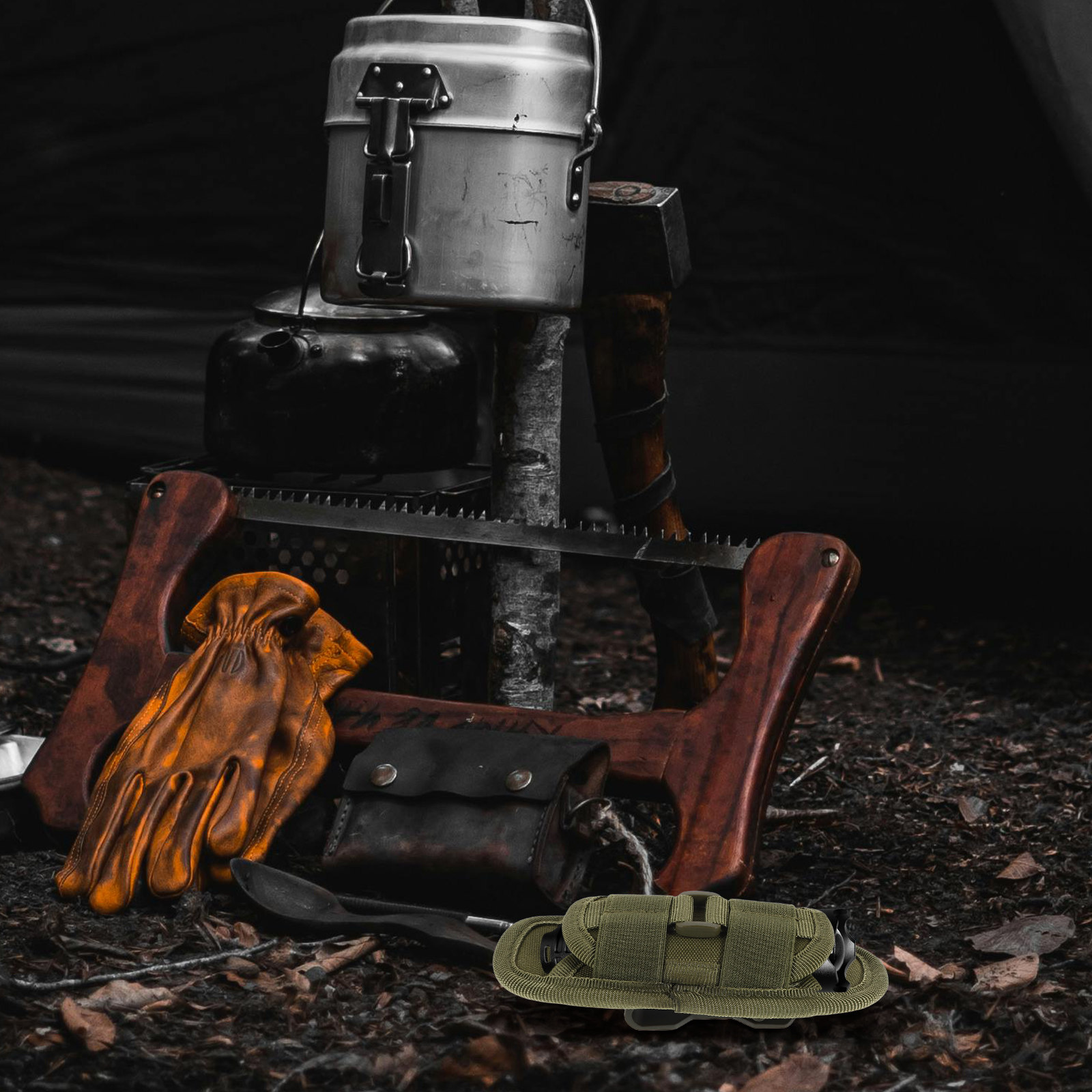 ユニバーサルナイロン製懐中電灯ポーチホルダー ベルトクリップ - Hunting And Outdoor Supplies のレビューと価格