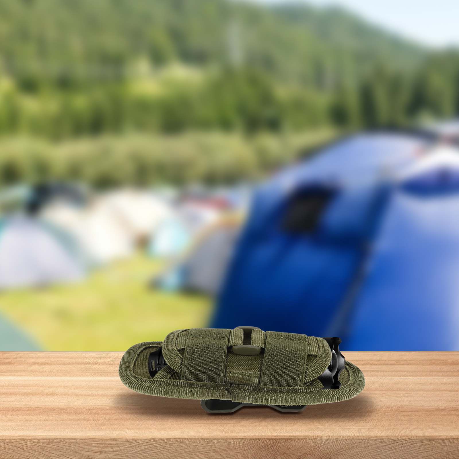 ユニバーサルナイロン製懐中電灯ポーチホルダー ベルトクリップ - Hunting And Outdoor Supplies のレビューと価格