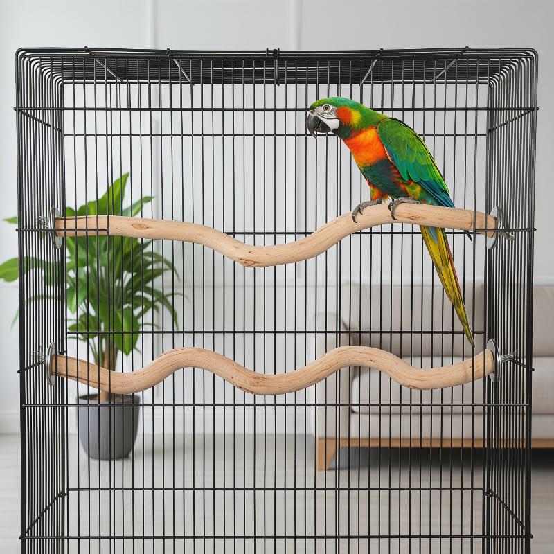 1個入り鳥かごアクセサリー、オウム用止まり木、鳥用スタンド、 - Tree Stand Ladder のレビューと価格