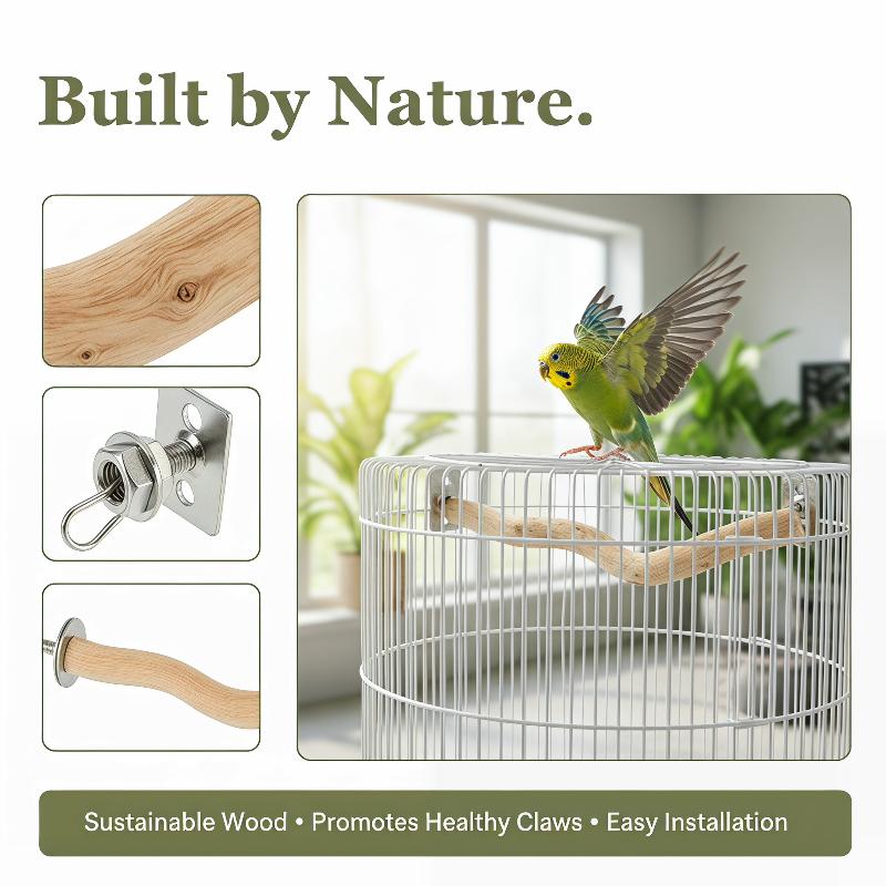 1個入り鳥かごアクセサリー、オウム用止まり木、鳥用スタンド、 - Tree Stand Ladder のレビューと価格