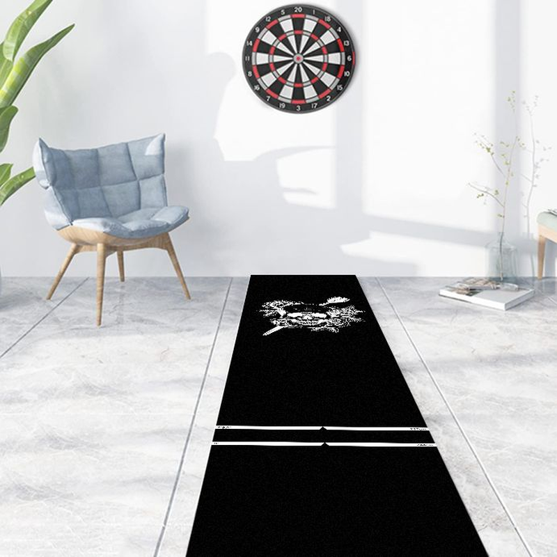 VIKAMA素朴な鹿柄ダーツマット、オケ色のスローライン、滑 - Hunting Outdoor Rug のレビューと価格