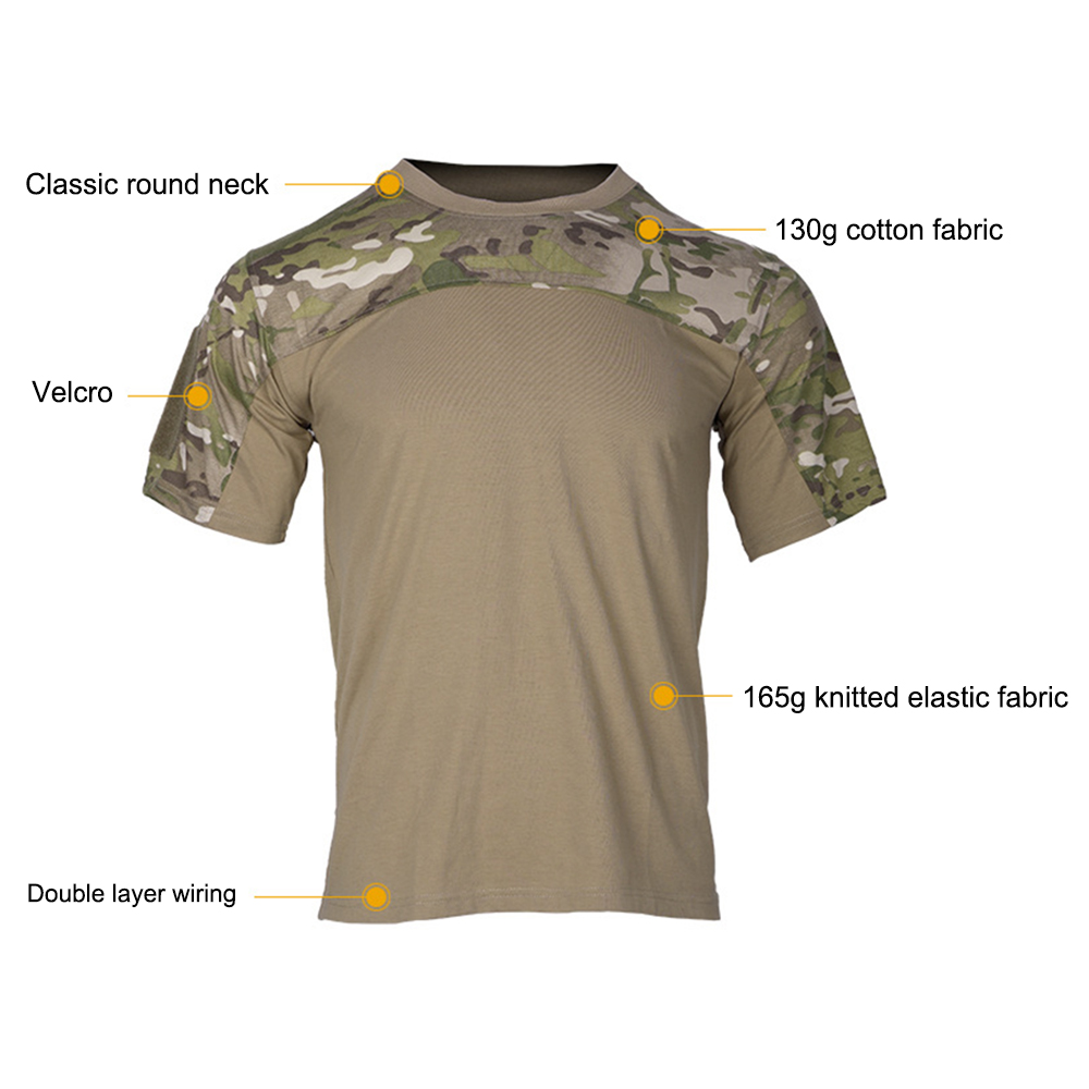男性用の通気性のあるTシャツ,戦術的な戦闘のTシャツ,狩猟服 - Outdoor Hunting T Shirts のレビューと価格