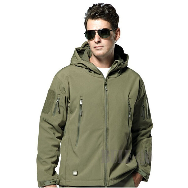 メンズアウトドアTADシャークスキンソフトシェルジャケット迷 - Outdoor Hunting Hoodie のレビューと価格