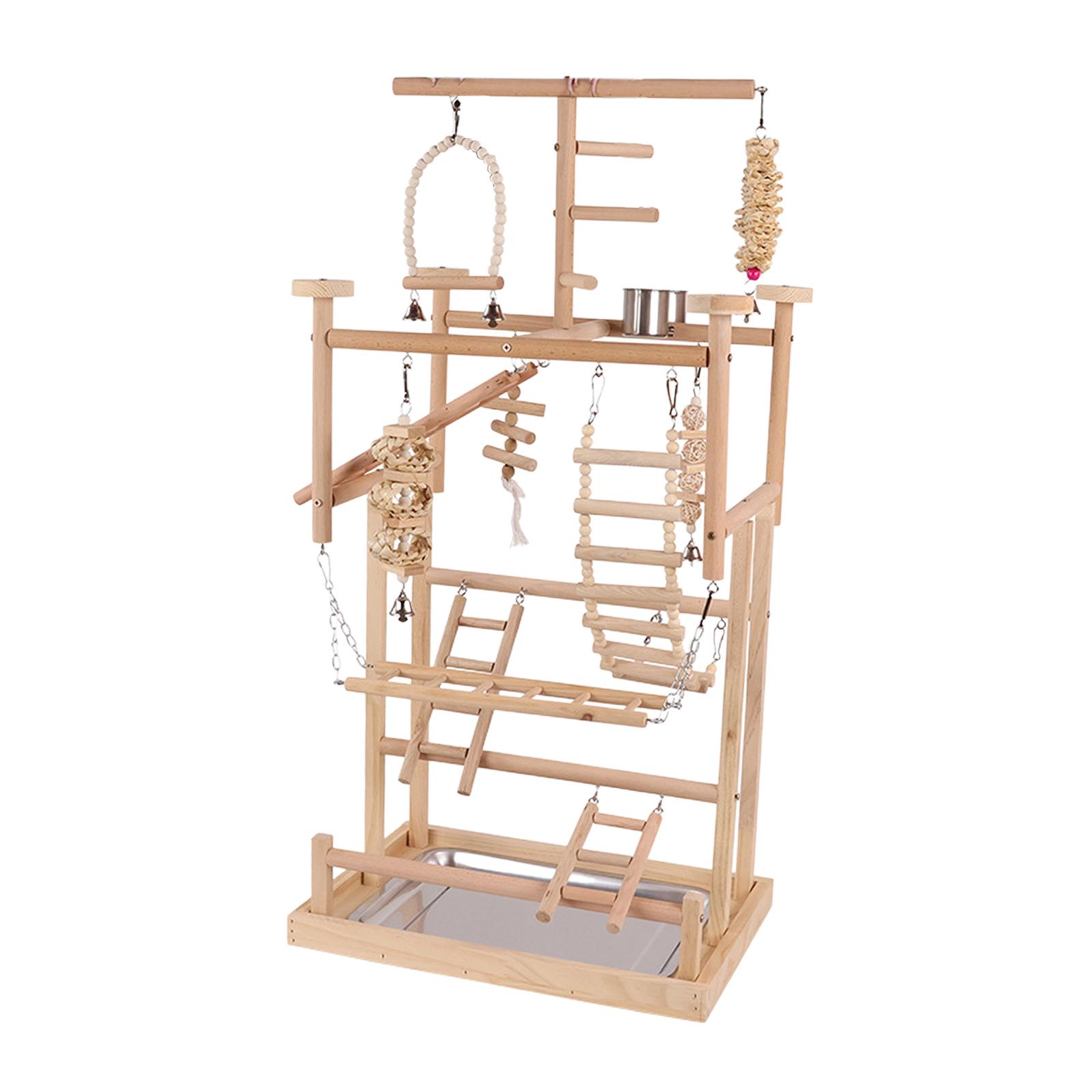 ウッドバードパーチプレイスタンド、パロットツリースイング、ク - Tree Stand Ladder のレビューと価格