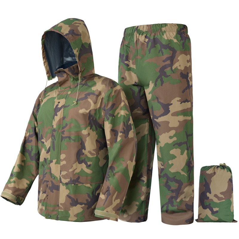 アウトドアハンティング用防雨レインコートスーツ、キャンプ、サ - Outdoor Hunting Coat のレビューと価格