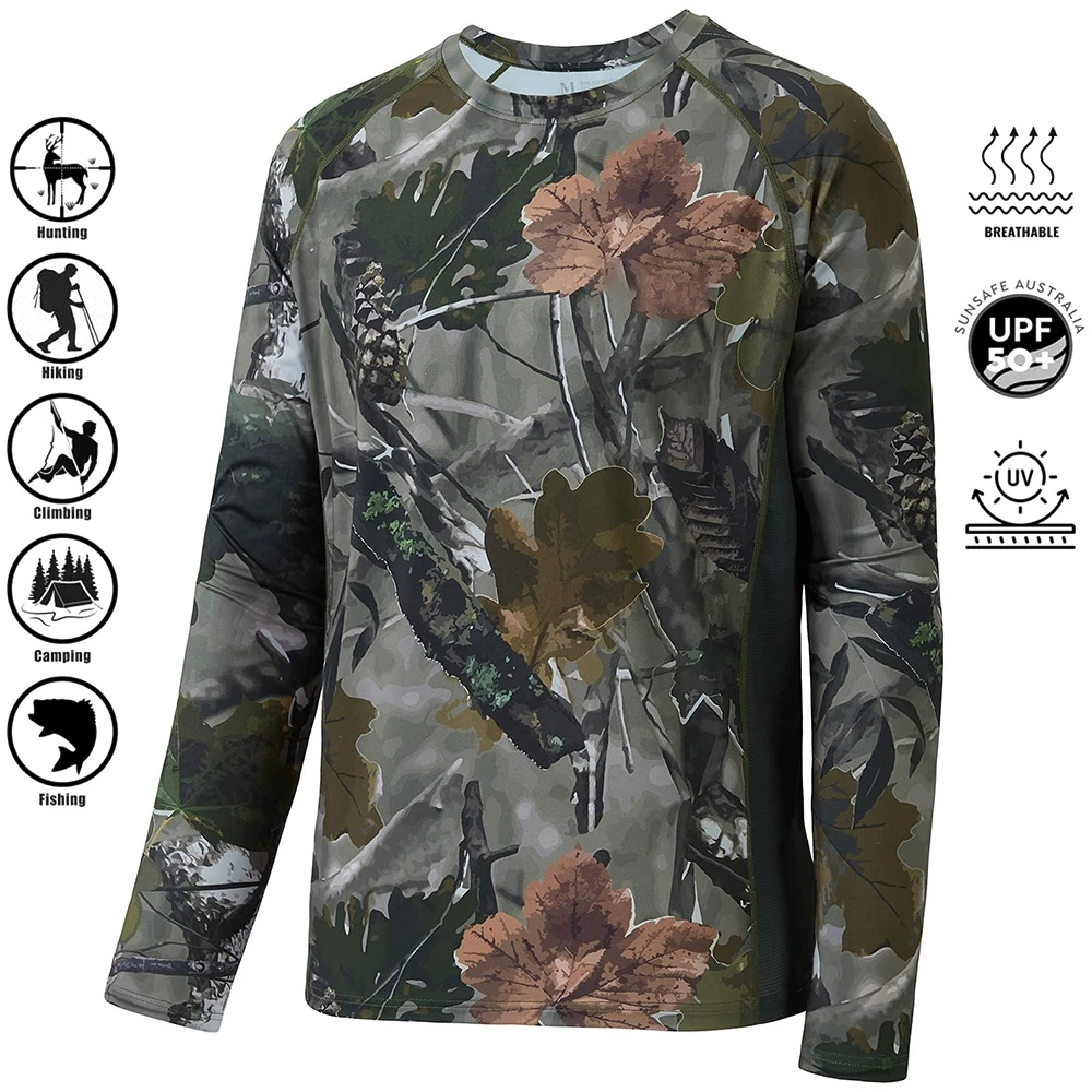  ﻿   迷彩森林狩猟 Tシャツ Utdoor 速乾性通気 - Hunting And Camping In Forest のレビューと価格