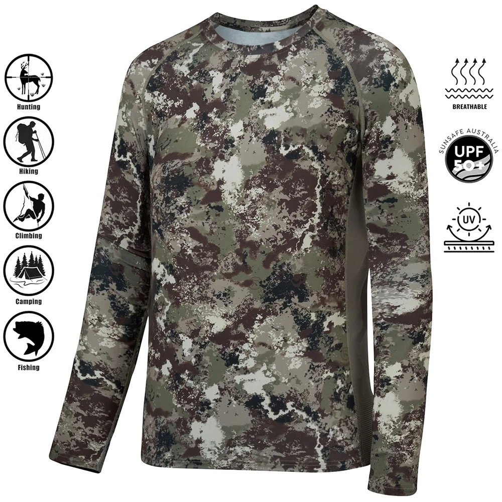  ﻿   迷彩森林狩猟 Tシャツ Utdoor 速乾性通気 - Hunting And Camping In Forest のレビューと価格