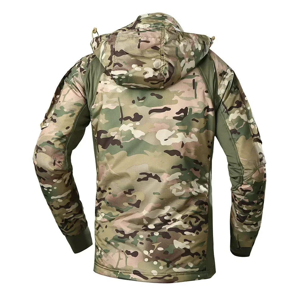 マルチカム迷彩タクティカルソフトシェルジャケット メンズ 保 - Outdoor Hunting Coat のレビューと価格